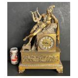 ANTIQUE BRONZE MANTEL CLOCK