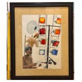 VINTAGE WATERCOLOR PAINTING HARRY BATES