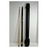 VINTAGE CUE STICK LEATHER CASE