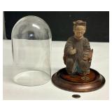 ANTIQUE CHINESE STATUE COIN DISPLAY