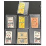VINTAGE GAME RAIN CHECK TICKETS