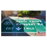 RARE VINTAGE PORCELAIN ROAD SIGN