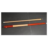 VINTAGE DUFFRIN 2 PIECE POOL CUE STICK - NOS
