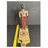 RARE ANTIQUE WOOD DANCING BALLERINA