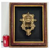 ANTIQUE BRONZE ORNATE DOOR KNOCKER