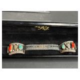 SILVER CORAL TURQUOISE WATCH TIPS