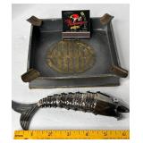 VINTAGE PEWTER ASHTRAY & MORE