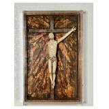 ANTIQUE C CARVED IVORY CRUCIFIX