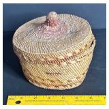 ANTIQUE NATIVE AMERICAN BASKET LID