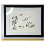 RARE FRAMED ARTWORK BY ANGUS YOUNG