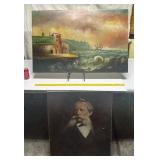 ANTIQUE LOT 2 OIL PAINTINGS