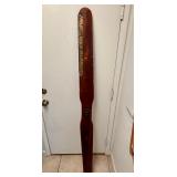ANTIQUE WOOD METAL FAN BLADE