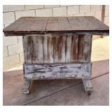 VINTAGE CUSTOM WOOD KITCHEN ISLAND