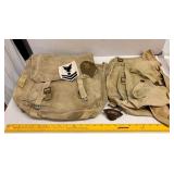 VINTAGE NAVY BAGS PATCHES BADGE