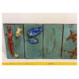 VINTAGE SIGNED 3D TILE ARTWORK