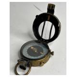 WW1 BRASS COMPASS ABALONE DIAL
