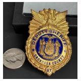 VINTAGE DEPUTY SHERIFF BADGE ENAMEL