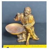 ANTIQUE HEAVY BRONZE INCENSE BURNER