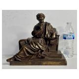 ANTIQUE BRONZE STATUE JULIUS CAESAR