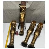 VINTAGE NUDE FIGURAL TABLE LEGS