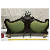 ANTIQUE FIGURAL HEADBOARD CARVED FACE