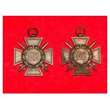 TWO WWI GERMAN HONOR CROSSES