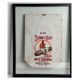 RARE VINTAGE BOY CORNMEAL BAG