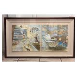 FRAMED SIGNED STRANGE ARTWORK