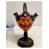 ANTIQUE PAPER MACHE JESTER HEAD