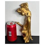 ANTIQUE METAL CELLULOID DANCING NUDE