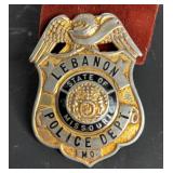 VINTAGE LEBANON POLICE BADGE