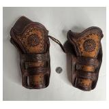 ANTIQUE OLD WEST REVOLVER HOLSTERS