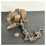 ANTIQUE BURNER BRONZE HANGER CHAIN