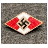 HITLER YOUTH ENAMEL MEMBERSHIP PIN