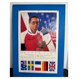 RARE HAND ARTHUR ASHE POSTER