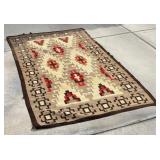 ANTIQUE HAND WOVEN NAVAJO RUG