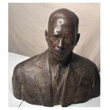 RARE ANTIQUE BRONZE BUST DEWOLF