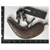 ANTIQUE BRONZE POWDER HORN STRAP