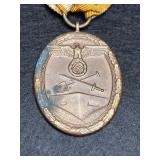 ANTIQUE WEST WALL MEDAL RIBBON