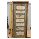 ANTIQUE FRAMED NEVADA MINING CHECKS