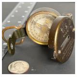 VINTAGE ARMY COMPASS GLASS BEZEL