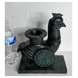 ANTIQUE SMOKING STAND MARBLE BASE