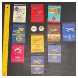 WW2 MATCHBOOKS HOMEFRONT PINBACK BUTTONS