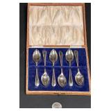 ANTIQUE TEASPOONS TRAVEL BOX