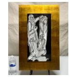 VINTAGE SIGNED PAINTING BOARD
