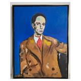 VINTAGE PAINTING OF NAZI OFFICER JOSEPH GOEBBELS