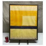 RARE INSCRIBED ART EXHIBIT POSTER