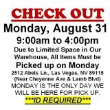 AUCTION PICK UP DAY & HOURS