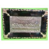 U - LAST SUPPER FRAMED ARTWORK 12X18' (P523)
