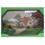 U - VINTAGE 'GOD BLESS OUR HOME' ARTWORK (P137)